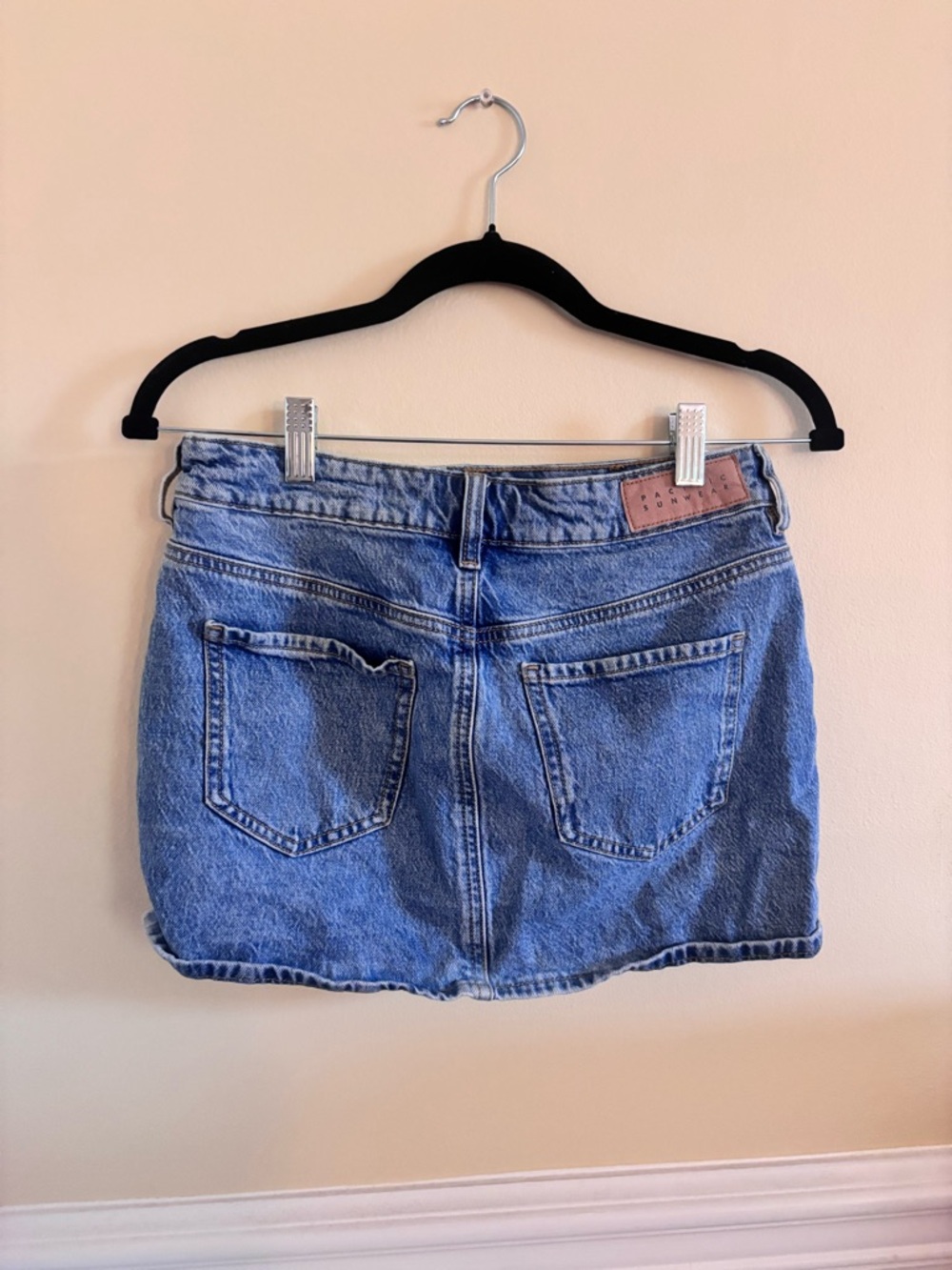 pacsun Blue Denim Mini Skirt